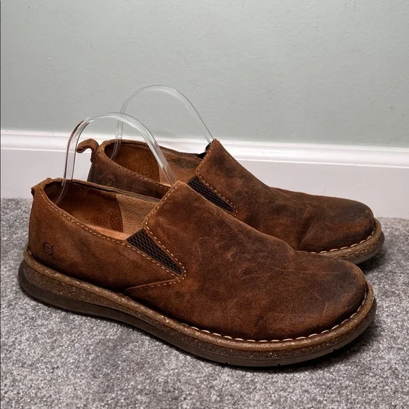 Born | Shoes | Born Bryson Distressed Leather Slipons Shoes  display picture 3